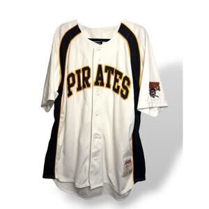 Pittsburgh Pirates Stitches Baseball Jersey XL White Black MLB Athletic Gear